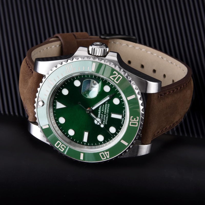 Ritche Genuine Classic Vintage Quick Release Leather Watch Band for Galaxy Watch 6 Classic Omega x Swatch Moonswatch 20mm Leather Watch Strap (Saddle Brown), White Elephant Gifts, Stocking Stuffers for Men, Father's Day gifts - Image 2